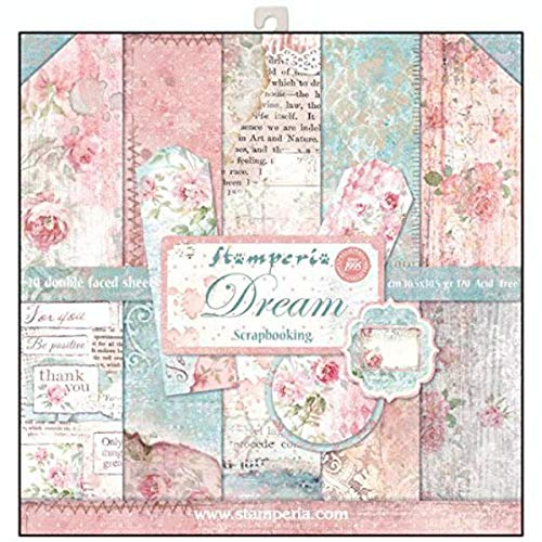 Stamperia Papierblock 10 Blätter 30.5 X 30.5 Doppelseitig Traum