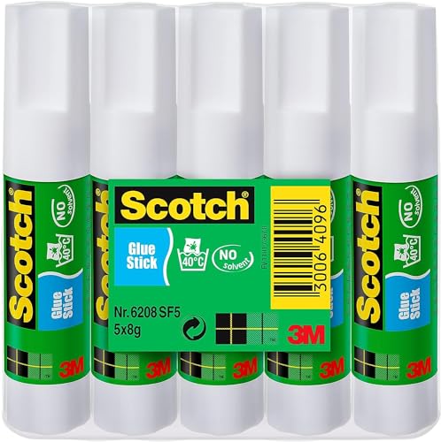 Scotch Colla Stick Per La Scuola Elementare, Scuola Media, Asilo E Ufficio, Set Di Tubetti Di Colla Stick Per Bambini, Confezione Di Colla Adesiva Gra