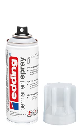 Edding 5200 Spray Permanente Primer Universale, 200 Ml, Spray Per Il Trattamento Preparatorio Di Superfici Verniciabili, Come Vetro, Metallo, Legno, C