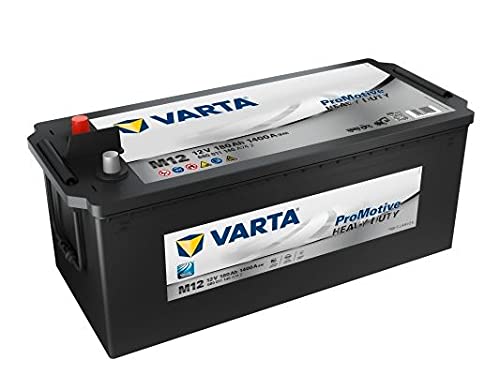 Varta - Batteria Promotive Black M12 Per Camion, Lavori Pubblici, Agricoli, 12V, 180Ah, 1400 Amps