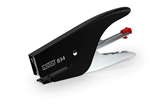 Novus Cucitrice A Pinza Novus B34 Nero, Capacità 15 Fogli