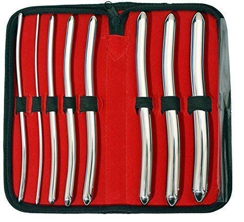Strumenti Gb Ss0004 Urethral Hegar Suona Set Di Strumenti Chirurgici Gyne Urethra Set, 8 Pezzi