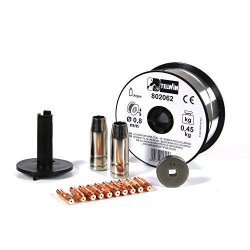 Telwin 802036 Kit Saldatura Alluminio D. 0.8 Mm Per Mig-Mag