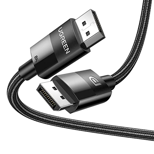 Ugreen Cavo Displayport A Displayport 8K 60Hz 4K 120Hz Cavo Dp 1.4 Maschio A Maschio Cavo Displayport Supporta 8K@60Hz 4K@144Hz 2K@165Hz Scheda Grafic