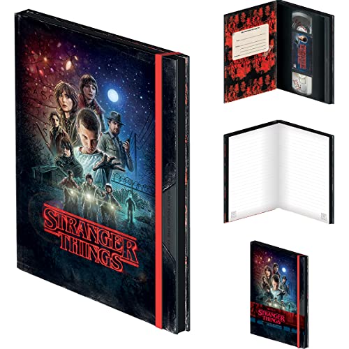 Taccuino Stranger Things (Stagione 1 Vhs Design), Formato A5, Quaderno Per Appunti, Quaderni, Formato A5 E Regali Stranger Things, Prodotto Ufficiale