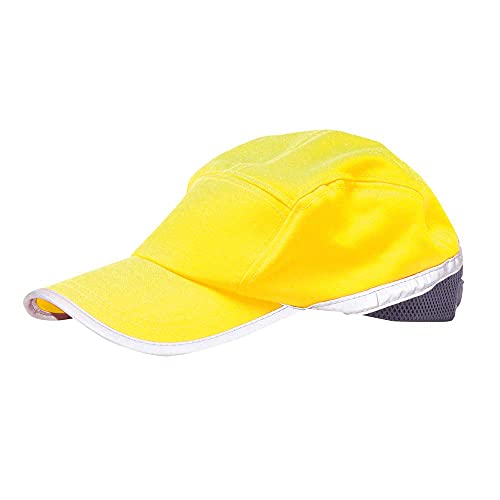 Portwest Hb10 Cappellino Con Visiera Ad Alta Visibilità, Giallo/Navy,