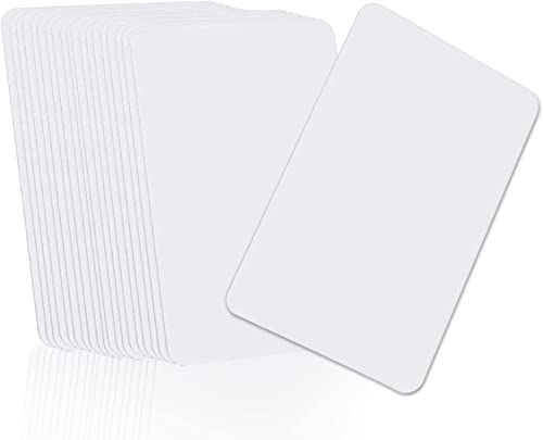 55 Pezzi Carta In Pvc Card, Bianco Pvc Cards Scheda Formato Cr80 Stampabili E Impermeabili, 86 Mm X 54 Mm Card Plus Pvc Plastica Scheda Spessore 760 M