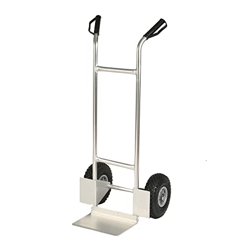 Archimede Ht, Carrello Doppio Manico, Grigio (Alluminio), 47 X 47 X 120 Cm