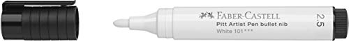 Faber-Castell 167601 Pitt Artist - Pennarello, Bianco