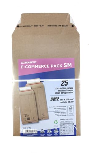 Buste E-Commerce Pack Sm2 185X270X50-25 Pezzi
