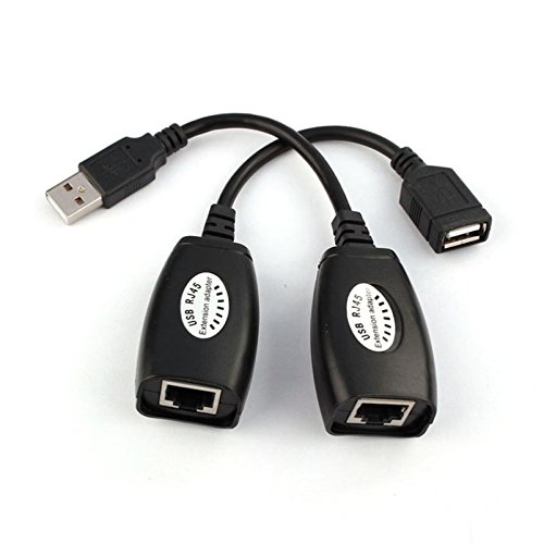 Jser - Adattatore Prolunga Usb Fino A 45,7 M Con Cavo Lan Cat5 Rj45