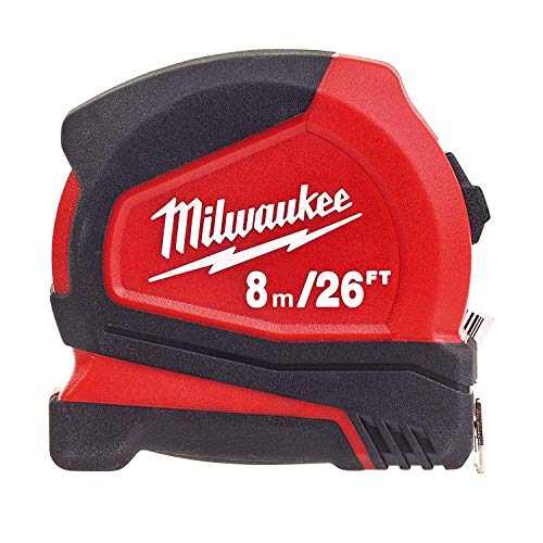 Milwaukee Flexómetro Pro 8M/25Ft X 25Mm Métrica (Cajas De 6)