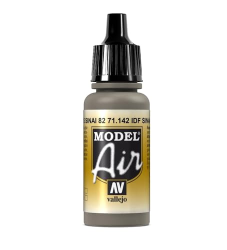 Vallejo Model Air - Colore Acrilico, 17 Ml, Grigio (Idf Sinai Grey 82)