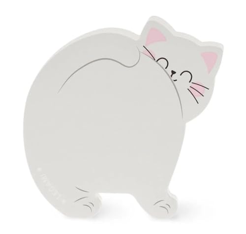 Legami Blocchetto Note Adesivo, Lovely Notes, Blocco Memo 100 Foglietti Adesivi Removibili E Riposizionabili, A Forma Di Gatto, Per Appunti, Liste E T