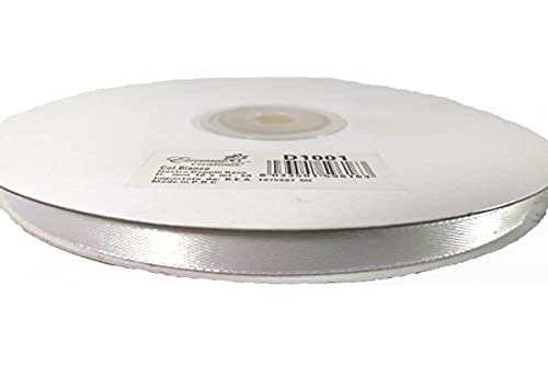 Nastro Bianco Doppio Raso H 10Mm 50Mt