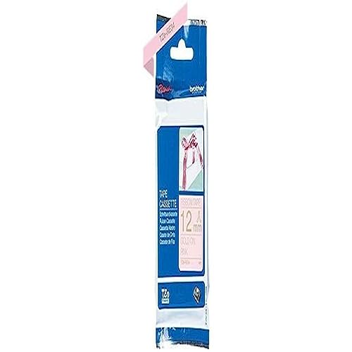 Brother Tzere34 Nastro In Tessuto, 12 Mm, Oro/Rosa