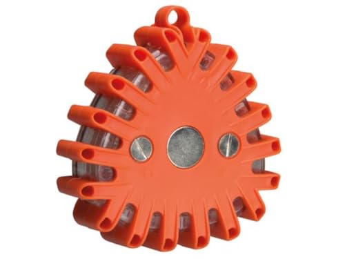 Perel Sicurezza Lampeggiante Led Di Avvertenza Luce, Rosso