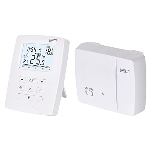 Emos Termostato Wireless Opentherm, Regolatore Di Temperatura Digitale Programmabile Per Riscaldamento O Aria Condizionata, 9 Programmi, Antigelo, On-