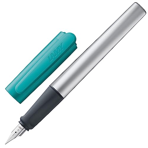 Lamy Nexx 064 - Penna Stilografica In Alluminio Di Colore Turchese Con Impugnatura Antiscivolo E Molla In Acciaio - Spessore Pennino Lh