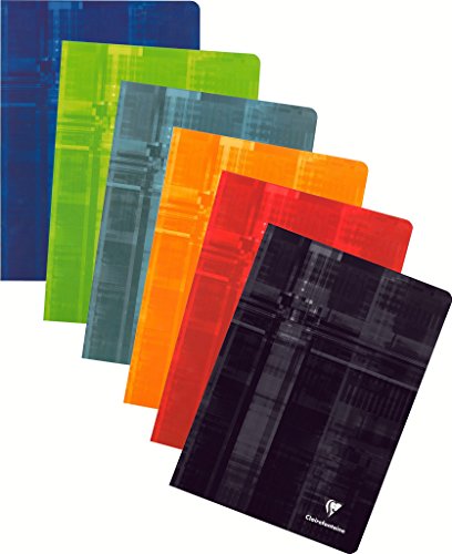 Clairefontaine 63122C Quaderno A Quadretti, Din A4, 40 Fogli, Colori Assortiti, 1 Pezzo
