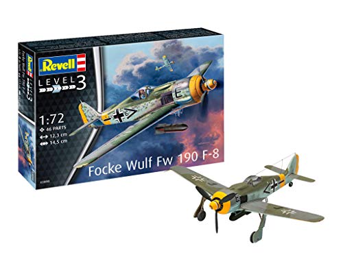 Revell- Focke Wulf Fw190 F-8 Modellino Da Costruire, Multicolore, 03898