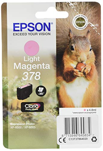 Epson Squirrel Singlepack Light Magenta 378 Claria Photo Hd Ink