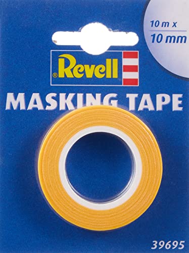 Revell- Masking Tape Modellino Nastro Adesivo Di Mascheramento, 10 Mm, Colore Giallo, 39695