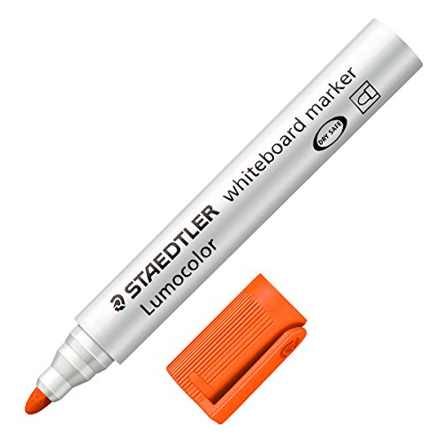 Staedtler 351-4 Lumocolor Pennarello Per Lavagna Bianca 351 Arancione