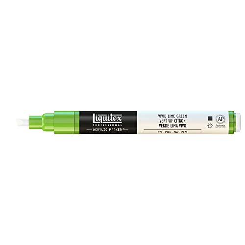 Liquitex 4620740 - Pennarello Acrilico, Verde (Verde Limone Ardente), 2 - 4 Mm