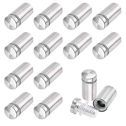 Zdnt 20 Pcs Chiodi Pubblicitari Distanziatori Di Vetro Pubblicità Vetro In Acciaio Inox Supporto Vite Bulloni Di Fissaggio Vite Pubblicità Bulloni Sup
