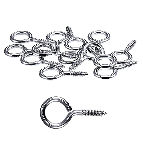 Lulyl Confezione Da 100 Screw-In Vite Eye Mini Occhio Pins Ganci 2.5 X 10 X 26 Mm