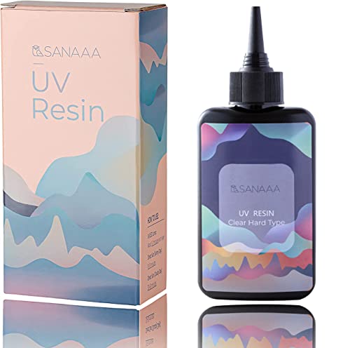 Sanaaa Resina Uv Claro De Tipo Duro Transparente Uv Solar Curado Resina Para La Fabricación De La Joyería (100G)