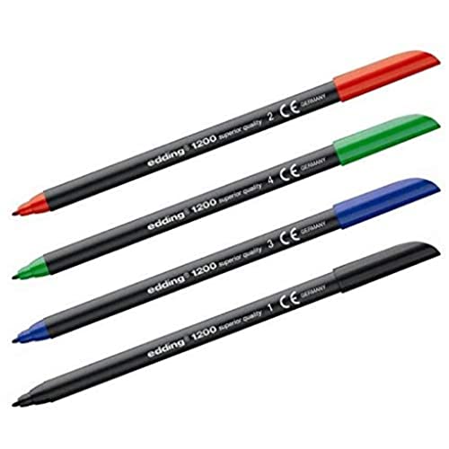 Edding 1200 Rotulador Base Agua Punta 0.5 10Mm Negro Edd1200Neg
