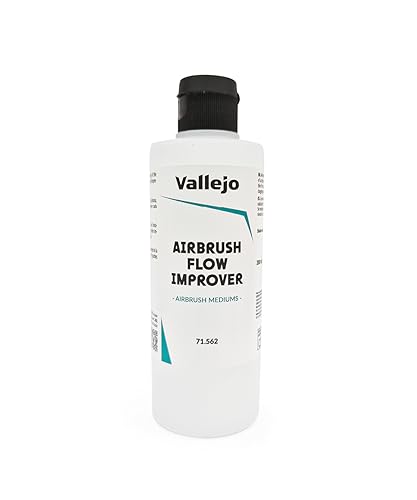 Vallejo Airbrush Flow Improver - Bottiglia Di Fluidificante Per Aerografo, 200 Ml , Trasparente