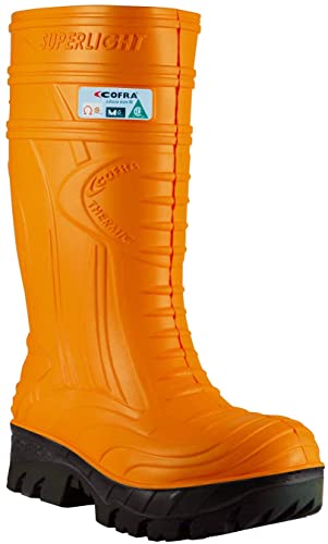 Cofra 00040-014.W41 Thermic Orange S5 Met - Stivali Antinfortunistici, Misura 41, Colore: Arancione/Nero