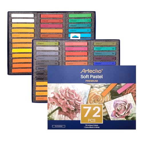 Artecho Premium 72C - Set Di Pastelli Morbidi, Adatto Per Principianti E Pittori Professionisti