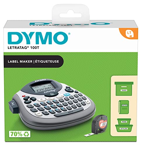 Dymo Letratag Lt-100T - Dispositivo Da Tavolo Azerty, Colore: Argento