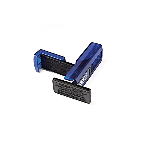 Colop Psp30In - Timbro Pocket Stamp Plus 30 18X47Mm 5Righe Autoinchiostrante Blu