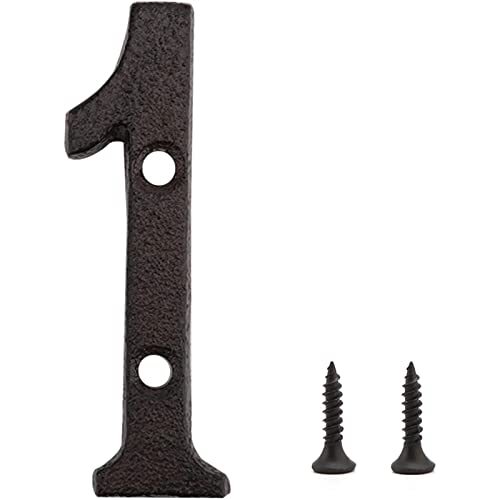 Luter 7,6 Cm Numeri Civici Numeri Civici Neri Numeri Civici Mobili Numeri Delle Cassette Postali Numeri Delle Porte Per Numero Civico Con 2 Viti Di Fi