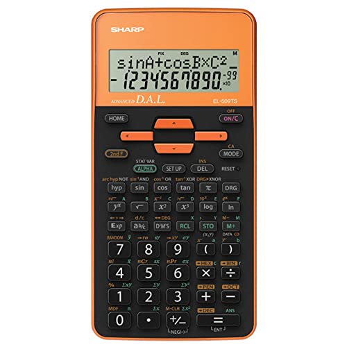 Sharp Calcolatrice Scientifica El 509 Arancione