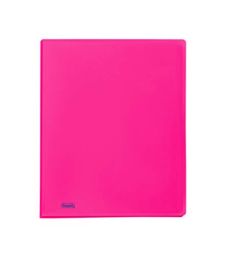 Favorit Portalistino Neon Con 60 Buste Formato Interno 22X30 Cm, Fucsia Fluo