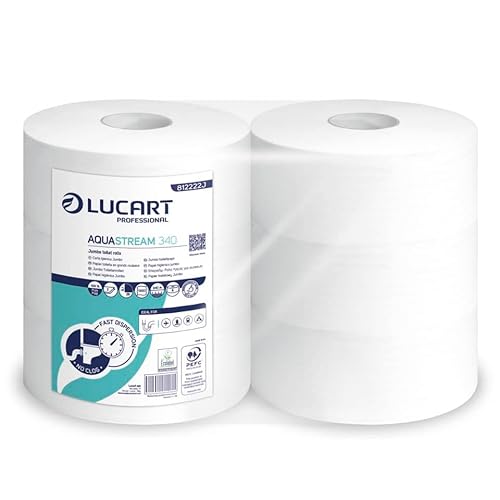 Maxi Jumbo Carta Igienica Lucart Aquastream Anti Intasamento 6 Rotoli