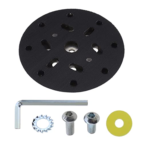 Ecsing Cuscinetto Di Ricambio Per Levigatrice A 17 Fori, Con Supporto Per Levigatrice A Gancio E Levigatrice, Compatibile Con Makita Bo6030 E Bo6040 F
