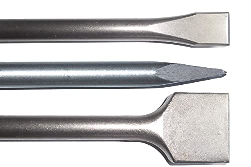 Sds Max - Scalpello A Scalpello, Lunghezza 400 Mm, Scalpello A Punta, 25 X 400 Mm E 50 X 400 Mm