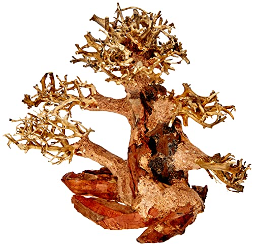Amtra Legno Oriental Wind 4 Taglia S, Decorazione In Legno Per Acquario Fatto A Mano, Tronco Naturale Ornamentale, Accessorio Arredo Decorativo, 24X11