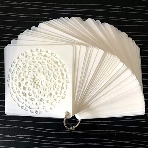 Yulakes Set Di 48 Stencil Per Mandala, Per Mandala, Per Decorare Il Legno, Le Rocce E Le Pareti, 10 X 10 Cm
