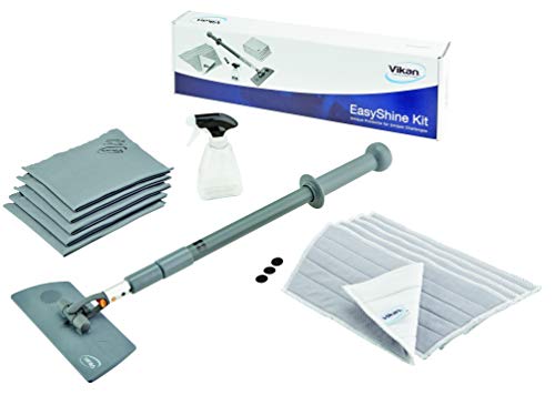 Vikan 549101 - Kit Easy Shine Con Telaio Flessibile Per Mocio, Grigio, Lunghezza 605 Mm, Larghezza 170 Mm, Altezza 75 Mm