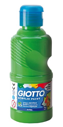 Giotto 5340 12 - Tempera Acrilica, 250 Ml, Colore: Verde