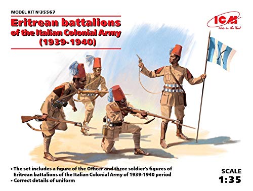 Icm 35567 – Modellino Eritrean Battalions Of The Italian Army 1939 – 1940 4 Figures