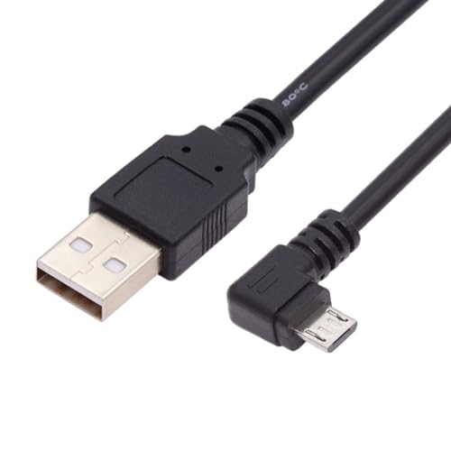Cy Micro Usb Maschio Ad Angolo Sinistro 90 Gradi A Usb 2.0 Cavo Di Ricarica Dati 1 M Per Telefono Cellulare E Tablet